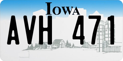 IA license plate AVH471