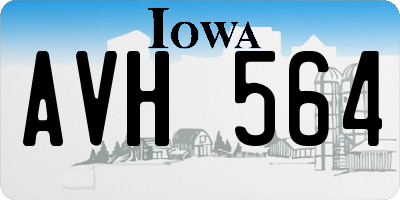 IA license plate AVH564