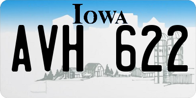 IA license plate AVH622
