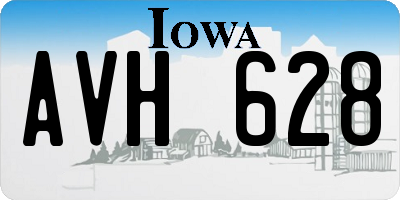 IA license plate AVH628