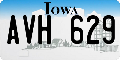 IA license plate AVH629