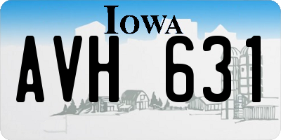 IA license plate AVH631