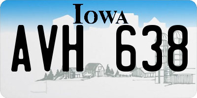IA license plate AVH638