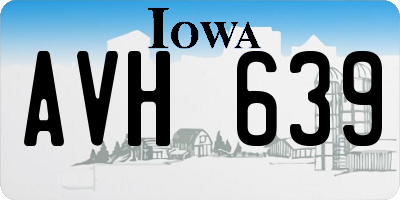 IA license plate AVH639