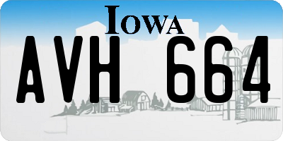 IA license plate AVH664
