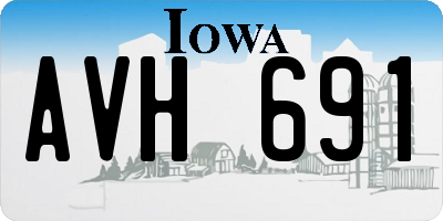 IA license plate AVH691