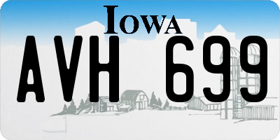 IA license plate AVH699