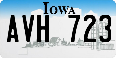IA license plate AVH723