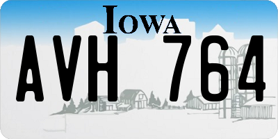 IA license plate AVH764