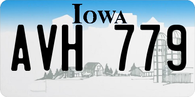 IA license plate AVH779
