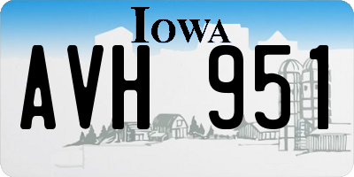 IA license plate AVH951