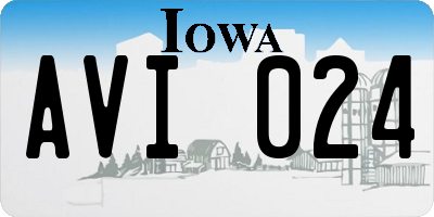IA license plate AVI024