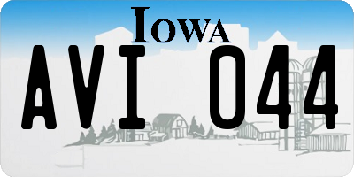 IA license plate AVI044