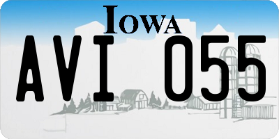 IA license plate AVI055