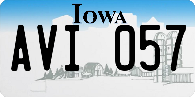 IA license plate AVI057