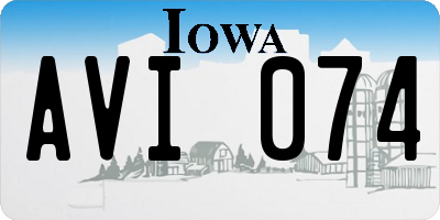 IA license plate AVI074