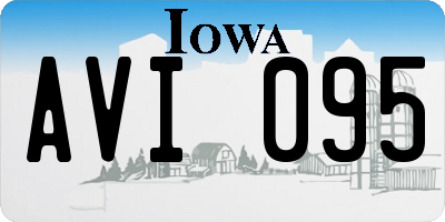 IA license plate AVI095