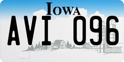 IA license plate AVI096