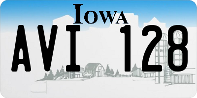 IA license plate AVI128