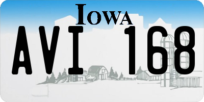 IA license plate AVI168