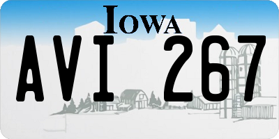 IA license plate AVI267