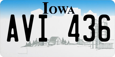 IA license plate AVI436