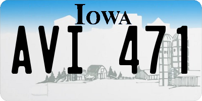 IA license plate AVI471
