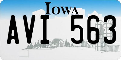 IA license plate AVI563