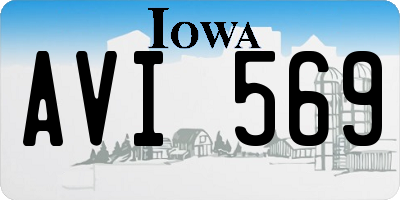 IA license plate AVI569