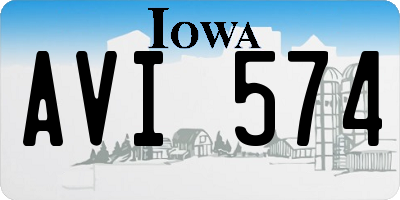 IA license plate AVI574