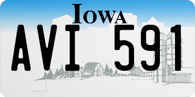 IA license plate AVI591