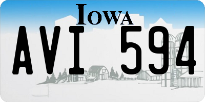 IA license plate AVI594