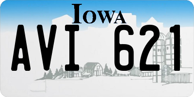 IA license plate AVI621