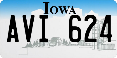 IA license plate AVI624