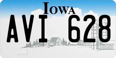 IA license plate AVI628