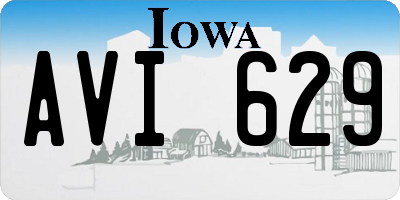 IA license plate AVI629