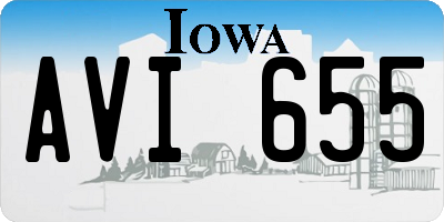 IA license plate AVI655