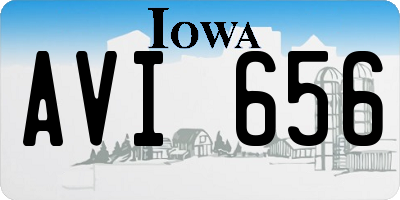 IA license plate AVI656