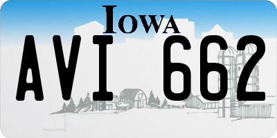 IA license plate AVI662