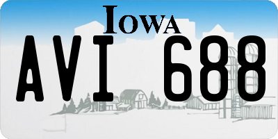 IA license plate AVI688