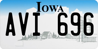 IA license plate AVI696