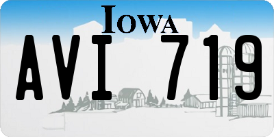 IA license plate AVI719