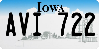 IA license plate AVI722