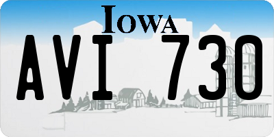 IA license plate AVI730