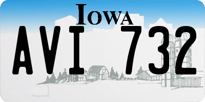 IA license plate AVI732