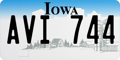 IA license plate AVI744