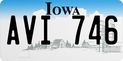 IA license plate AVI746