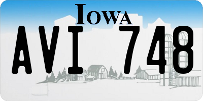 IA license plate AVI748