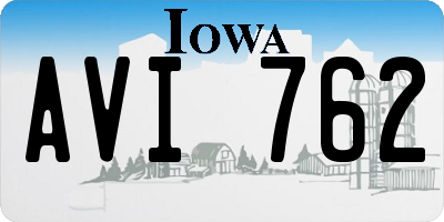 IA license plate AVI762