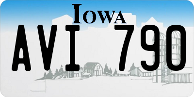 IA license plate AVI790